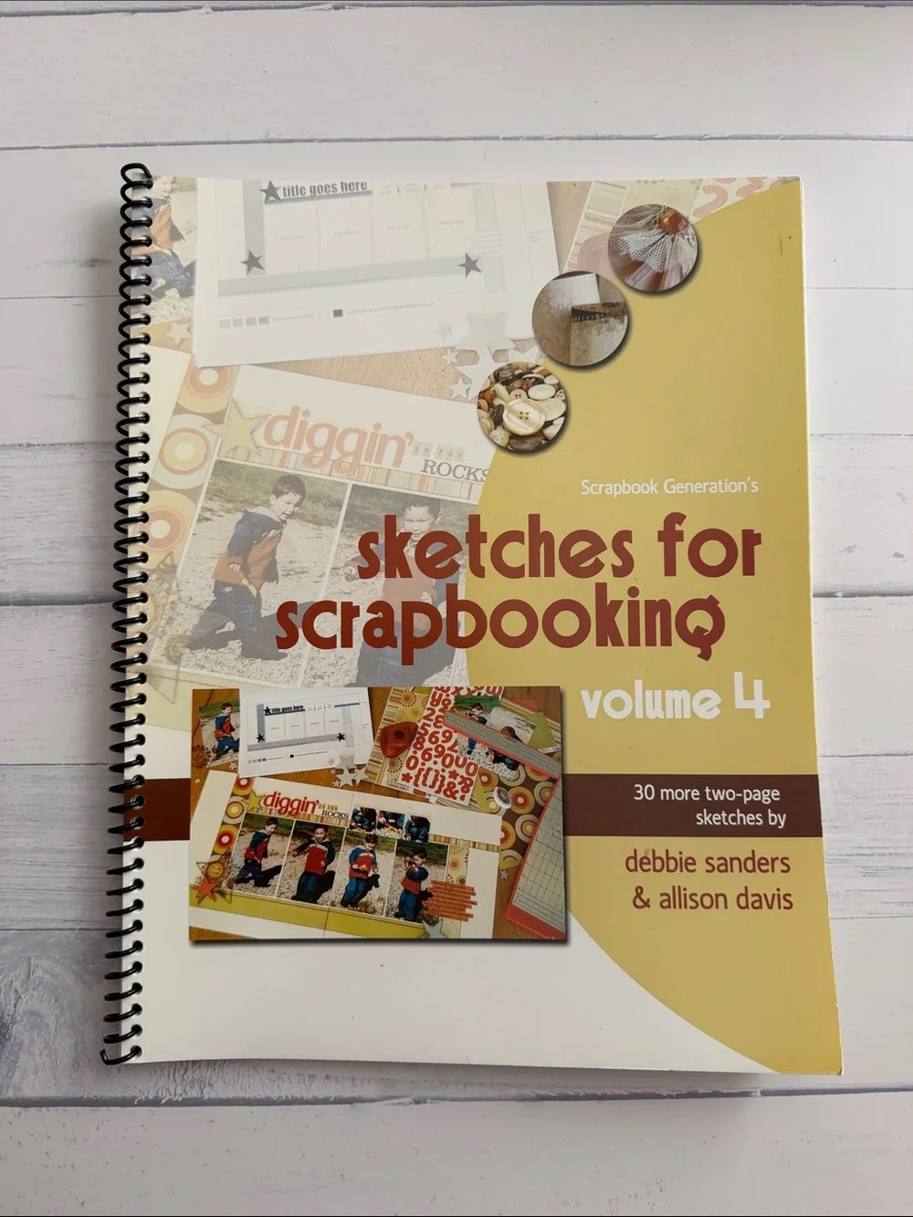 Sketches for Scrapbooking Volumes 1-8 Complete Set Spiral Bound Layout Idea Book